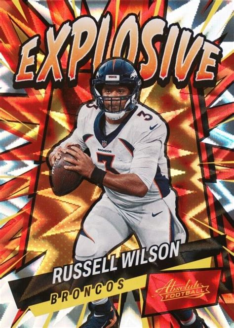 Russell Wilson 2022 Absolute E14 Explosive Price Guide Sports Card