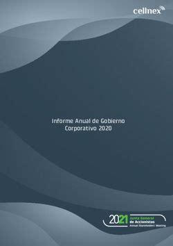 Informe Anual De Gobierno Corporativo 2020 Cellnex Telecom