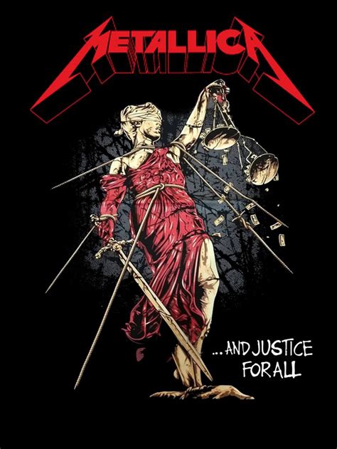 Metallica And Justice For All Metallica Art Rock Poster Art