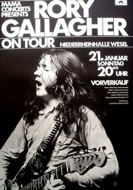 Rory Gallagher Tour Poster 1973 Vintage Concert Posters Rory