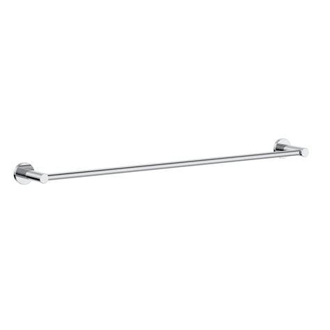 Round Single Towel Rail 600mm Chrome CLARK