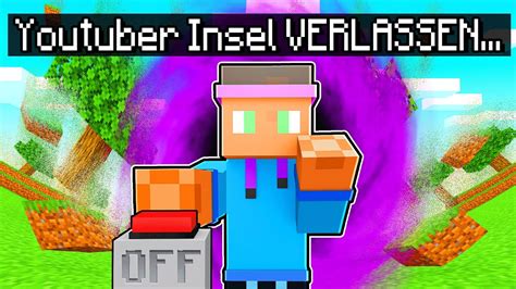 Meine Letzte Folge Minecraft Youtuber Insel EMOTIONAL YouTube