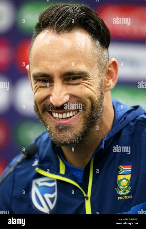 South Africas Faf Du Plessis During A Press Conference At The Oval