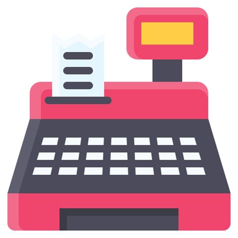 Cash Register Free Commerce And Shopping Icons