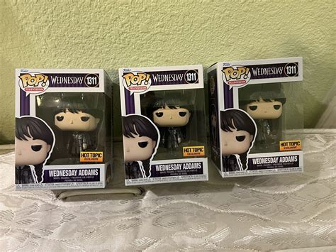 ONE 1 Funko Pop Wednesday Addams Metallic 1311 Hot Topic Exclusive