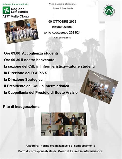 Apertura Anno Accademico 2023 24 Corso Di Laurea In Infermieristica Di