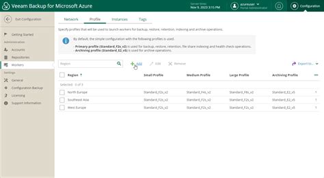 Step Launch Add Worker Profiles Wizard Veeam Backup For Microsoft