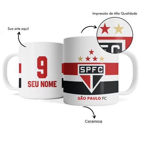 Caneca De Time Personalizada Nome S O Paulo Spfc Faz A Boa