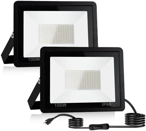 Lonxiting Pack W Led Flood Light Outdoor Lm K Led Work