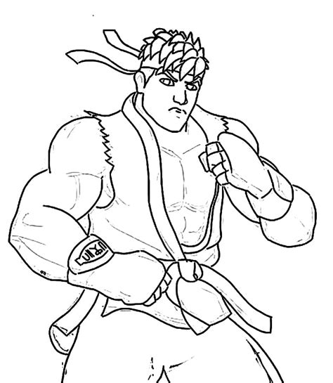 Ryu Coloring Pages Coloring Pages