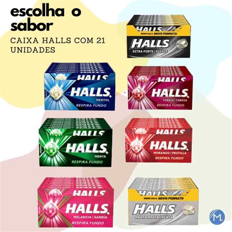 Bala Halls Display Unidades Escolha O Sabor Compre Na Merca