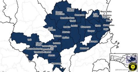 Defesa Civil emite alerta de inundação para 31 cidades de Santa