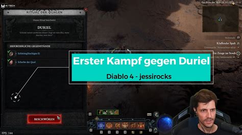 Diablo Der Erste Kampf Gegen Duriel Jessirocks Lvl Youtube