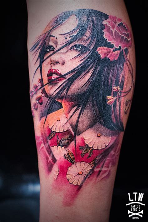 Geisha Por Jon Pall Tatuagem De Gueixa Tinta Para Tatuagem Gueixas