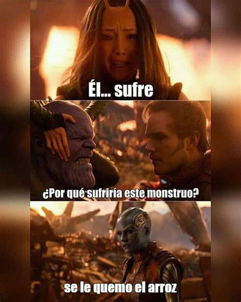 Momazos Memes Xdxdxd Jajaja Lol Humor Thanos Marvel