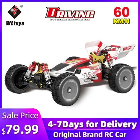 Wltoys XKS 144001 1 14 RC araba 60Km h yüksek hızlı RC yarış arabası 2