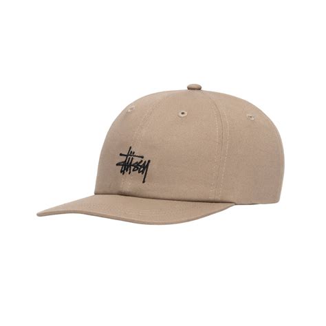 Jual Stussy Basic Stock Low Pro Cap Hat Dark Khaki Original