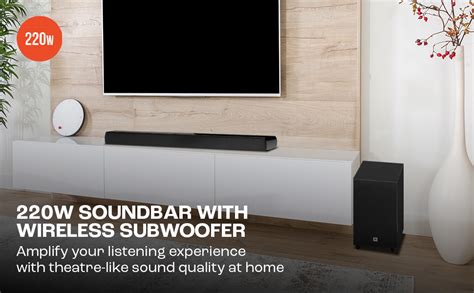 Jbl Cinema Sb Dolby Digital Soundbar With Wireless Subwoofer For