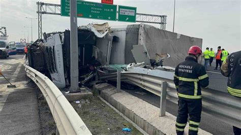 Kazada ağır yaralanan tır sürücüsü hayatını kaybetti Bolu Hedef