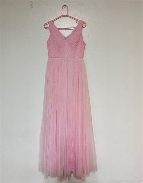 Pastel Pink Bridesmaid Gown Women S Fashion Dresses Sets Evening