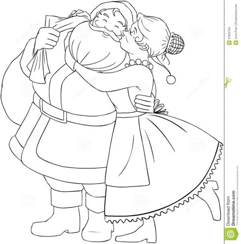 Santa Claus Coloring Pages Mrs Claus Christmas Coloring Page