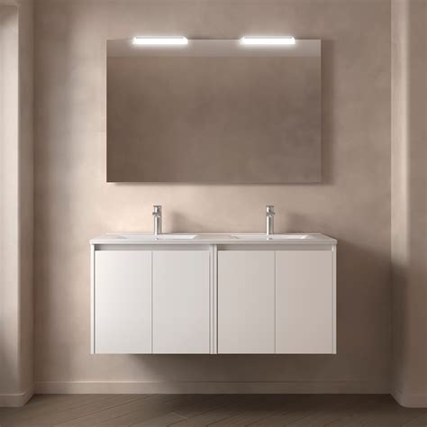 Mueble de baño NOJA 1200 4 puertas WHITE SATIN Lavabo