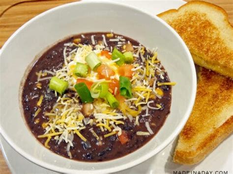 Easy Black Bean Soup With Salsa Made In A Day