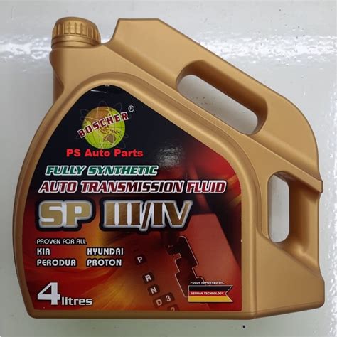 Boscher Automatic Transmission Fluid Atf Sp Iii Iv Fully Synthetic