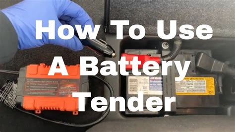 How To Properly Use A Battery Tender For Charging And Maintaining