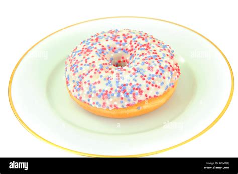 Frische Leckere Donut Mit Bunten Streuseln Essbar Studio Photo