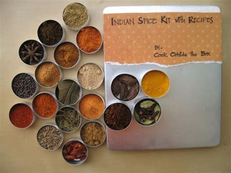 Indian Spice Kit With Recipes Large