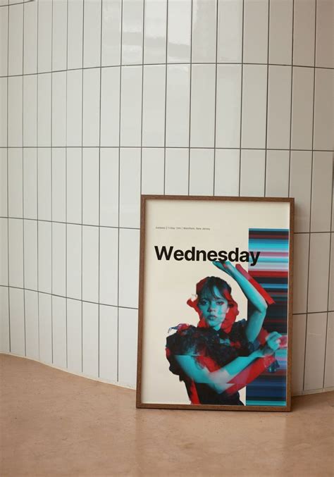 Wednesday TV Poster Digital Posters Minimalist Movie Poster Digital ...