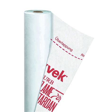 Tyvek Firecurb Housewrap Breather Membrane By Dupont 50m X 15m Roll