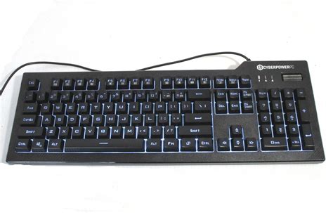 CYBERPOWERPC NOHI 01 LED Multimedia USB Gaming Keyboard KB 161 306 For