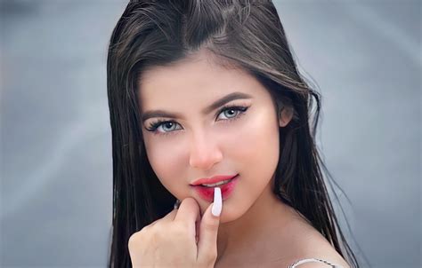 Wallpaper Girl Eyes Model Pretty Face Brunette Pose Portrait Images For Desktop Section
