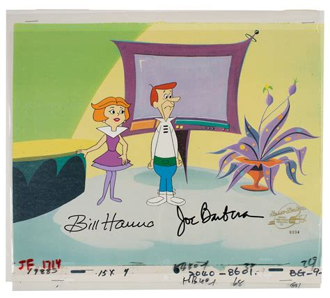 Bill Hanna And Joe Barbera Signed Production Cel From The Jetsons Rr