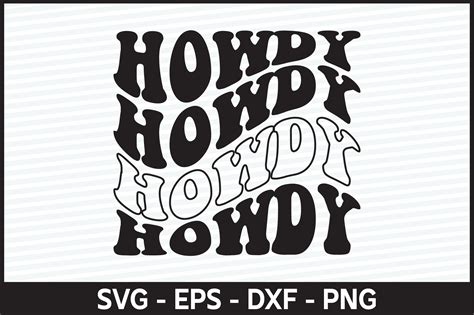 Howdy Retro Svg Design Graphic By T Shirt World · Creative Fabrica