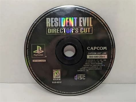 RESIDENT EVIL DIRECTORS Cut Sony Playstation 1 1997 Disque Seulement