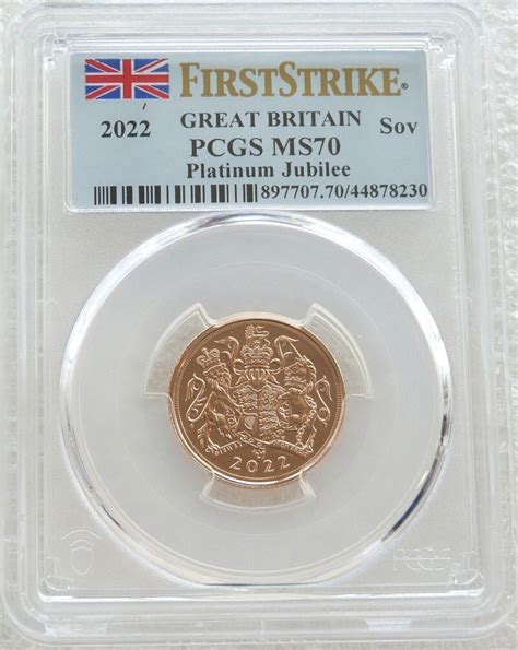 Platinum Jubilee Full Sovereign Gold Coin Pcgs Ms First Strike