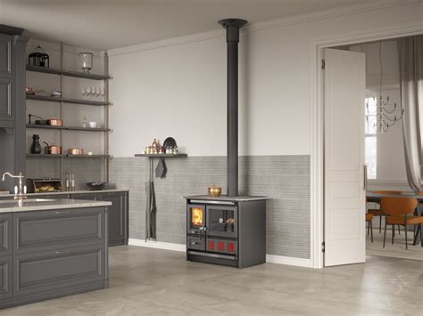 Cucine A Legna Rosa Xxl Steel La Nordica Extraflame