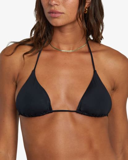 Solid Halter Haut De Bikini Triangle Pour Femme RVCA