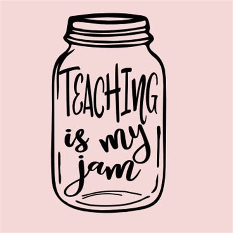 Teaching Is My Jam Svg Cut File Commercial Use Instant Etsy