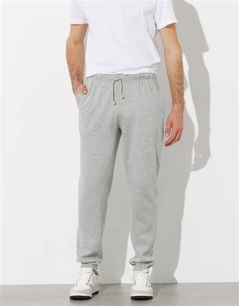 Pantalon Jogging Molleton Bas élastiqué Gris Chiné Blancheporte