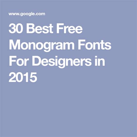 Best Free Monogram Fonts For Designers In Free Monogram Fonts