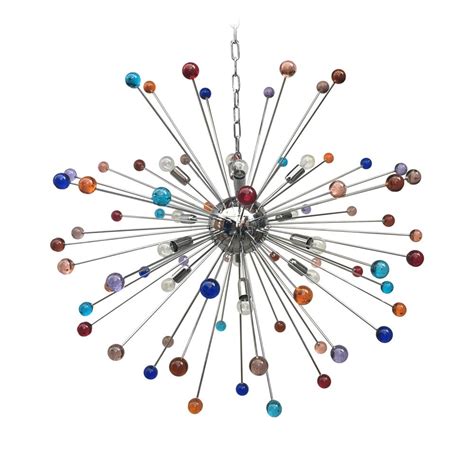 Lampadario Sputnik In Vetro Di Murano Multicolore In Vendita Su Pamono