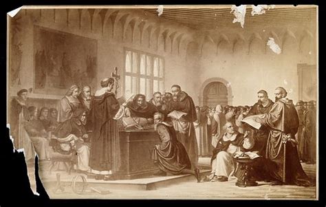 Galileo Galilei: Galileo Galilei at his trial at the … free public domain image | Look and Learn