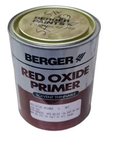 Liquid Berger Red Oxide Primer Metal Litre At Best Price In