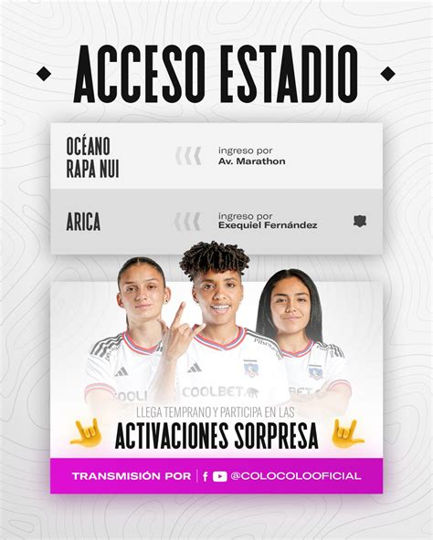 Colo Colo Femenino on Twitter Aquí te dejamos la 𝐠𝐮𝐢𝐚 𝐝𝐞 𝐢𝐧𝐠𝐫𝐞𝐬𝐨