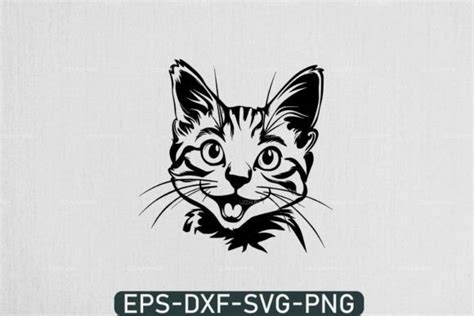 Cute Cat Svg Peeking Cat Svg Vector Graphic By Uzzalroyy