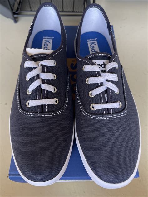 Pick Size Keds Womens Champion Navy Canvas Shoe Ebay